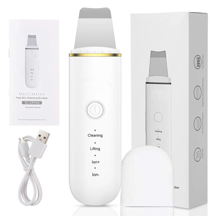 Ultrasonic Skin Scrubber – Deep Pore & Blackhead Cleansing Device