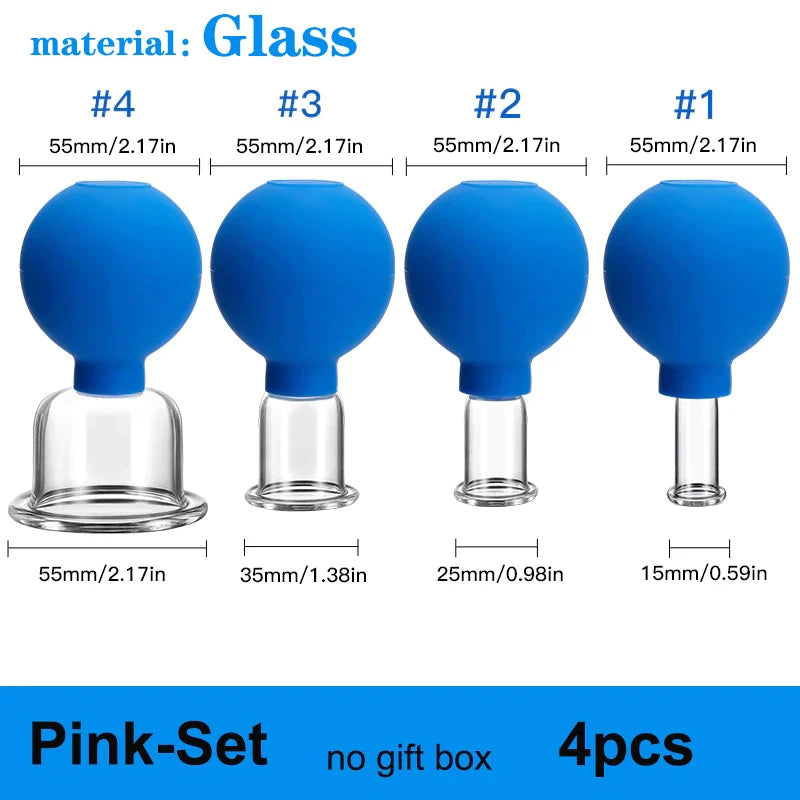 Rubber Vacuum Cupping Face Massager – Anti-Wrinkle & Lifting
