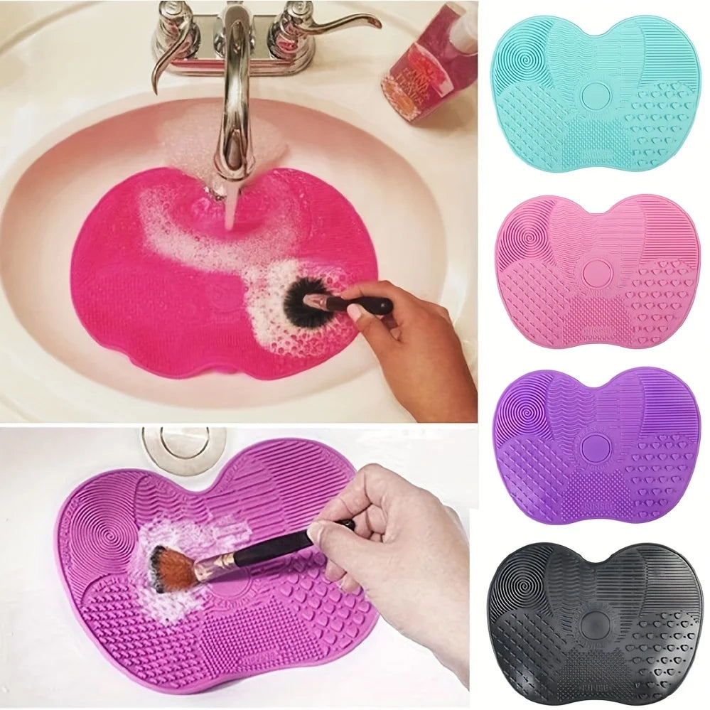 Silicone Makeup Brush Cleaning Pad with Suction Cup