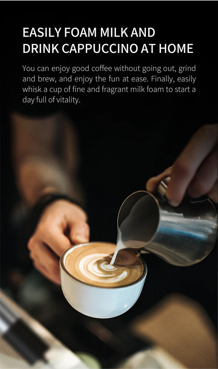 Rechargeable Handheld Milk Frother – Foam Maker for Lattes & Coffee