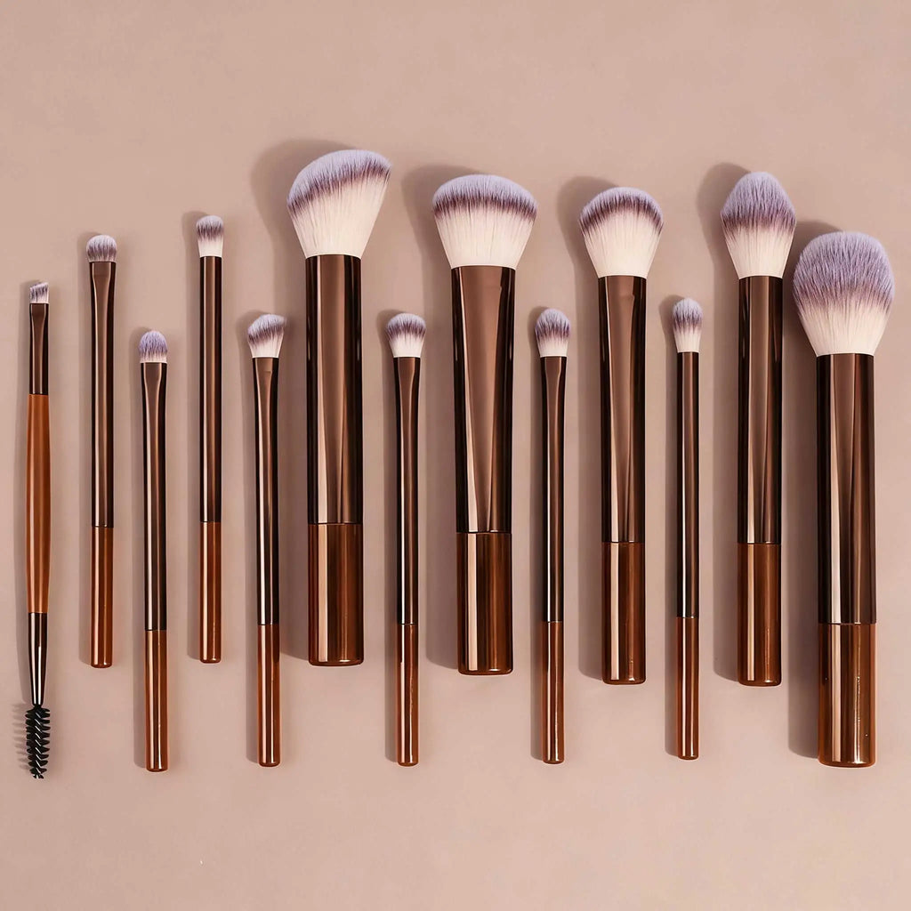 13pc Makeup Brush Set – Foundation, Eyeshadow, Blush & More