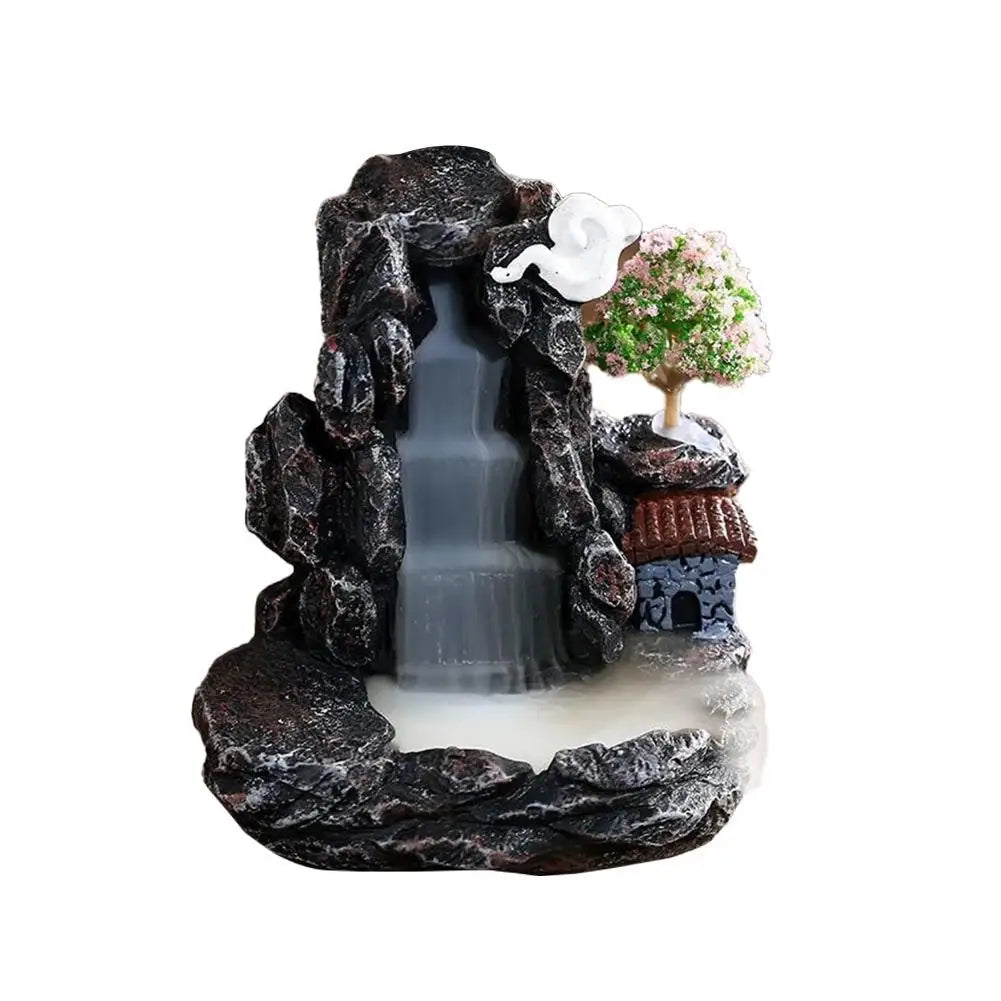 Backflow Incense Burner Waterfall – Aromatherapy Home Decor with Incense Cones
