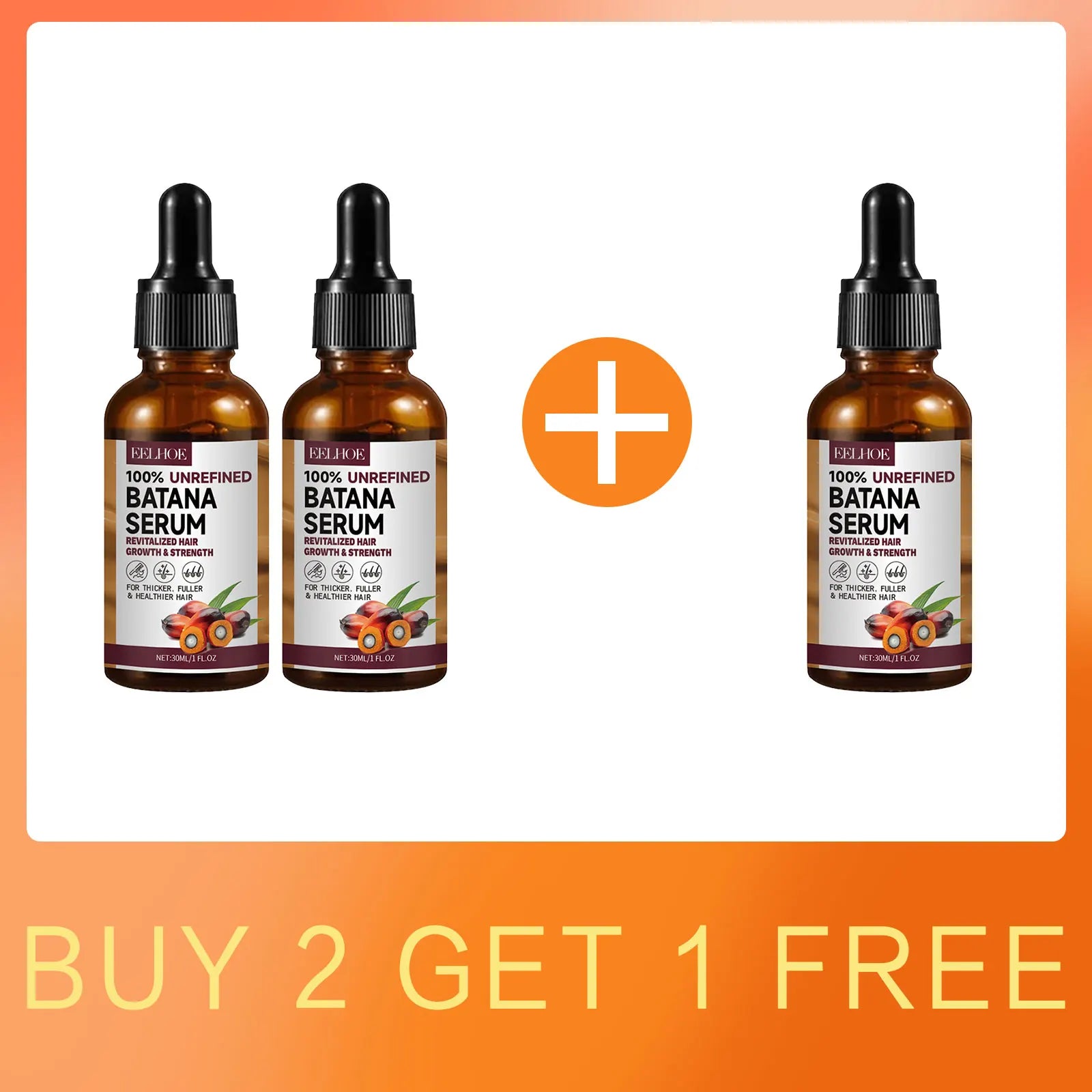 EELHOE Batana Oil Shampoo & Conditioner – Anti-Frizz, Nourishing & Hair Growth
