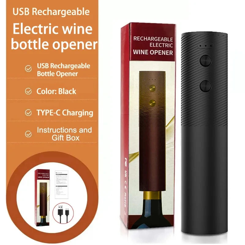 Electric Wine Bottle Opener & Corkscrew