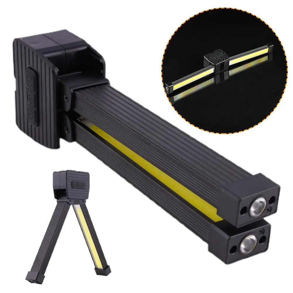 Portable Magnetic LED Worklight - 7 Dimming Levels, Foldable & Waterproof