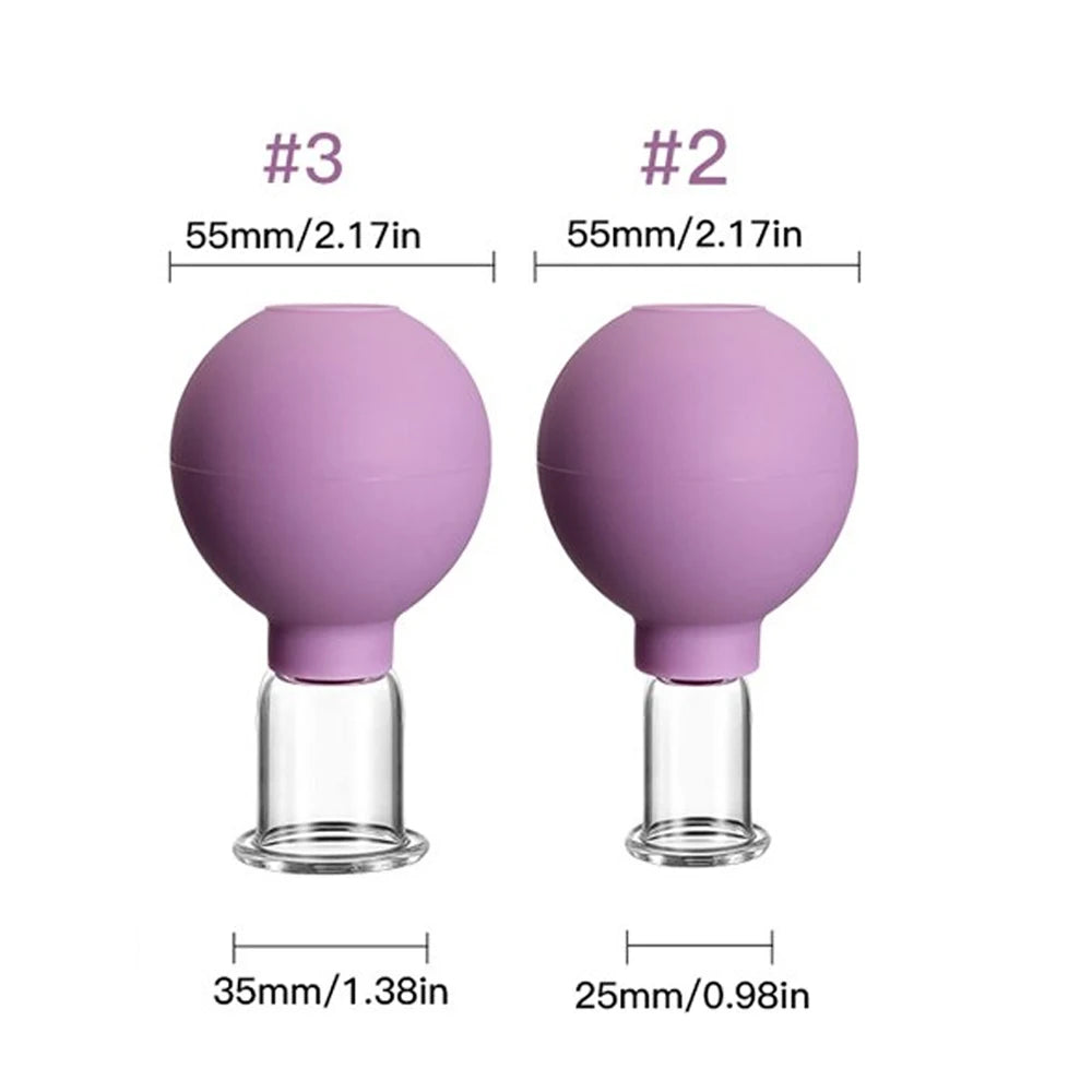 Rubber Vacuum Cupping Face Massager – Anti-Wrinkle & Lifting