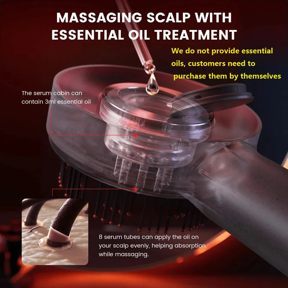 Electric Scalp Massaging Comb – Hair Growth & Relaxation