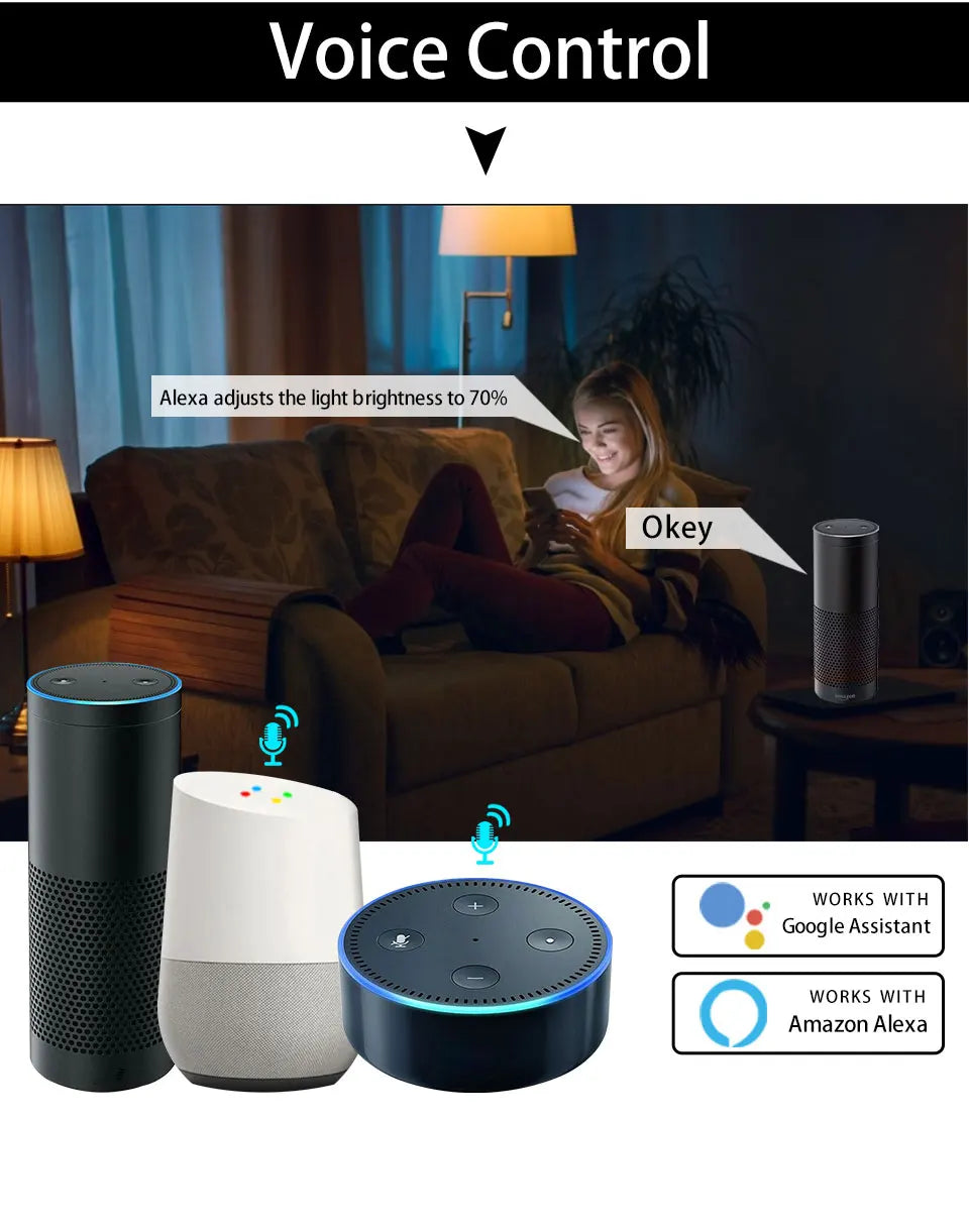 Tuya Smart WiFi LED Bulb E27 10W–20W – Alexa & Google Assistant Voice Control