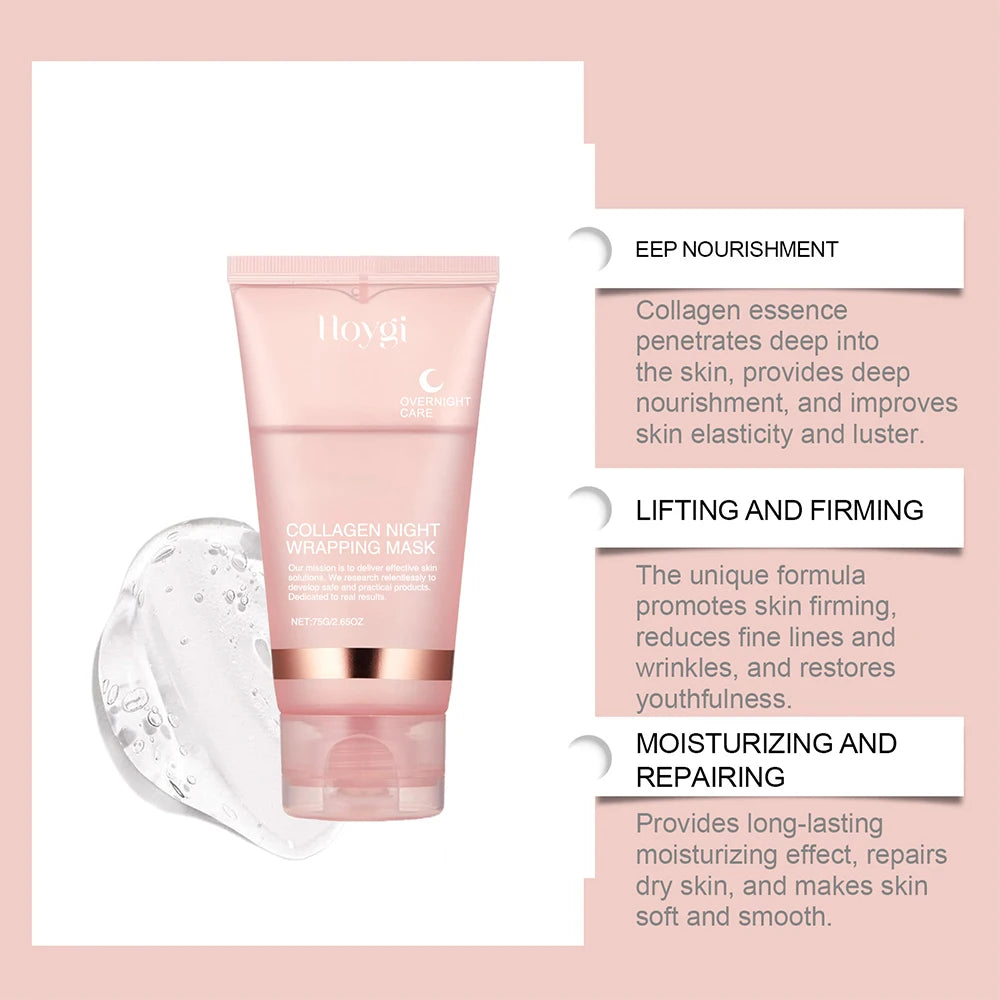 Collagen Peel-Off Face Mask + Kojic Acid & Turmeric Overnight Wrapping Mask