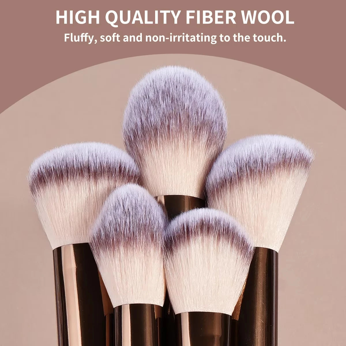 13pc Makeup Brush Set – Foundation, Concealer, Eyeshadow & Kabuki Blending Brushes