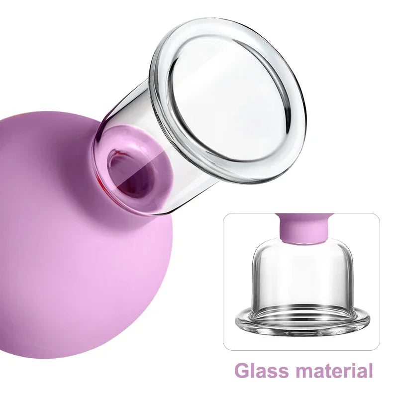Rubber Vacuum Cupping Face Massager – Anti-Wrinkle & Lifting