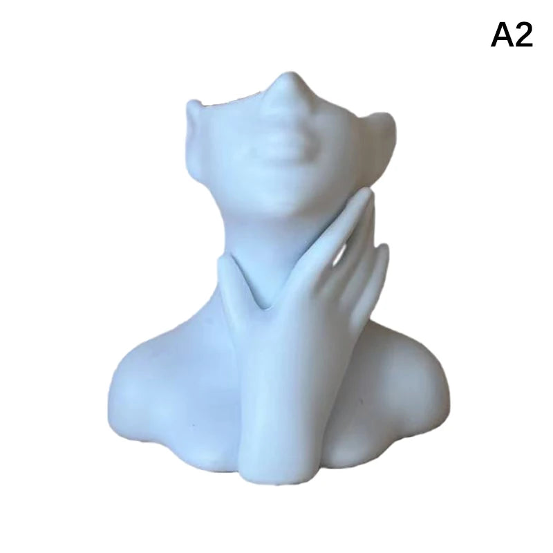 Human Body Art Vase – Makeup Brush & Pen Holder Desk Organiser Statue