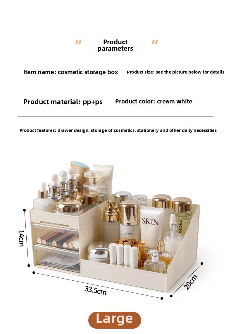 Transparent Drawer Makeup Organiser – Desktop Storage Box