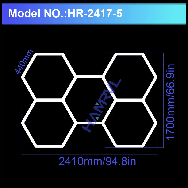 Hexagon LED Ceiling Light