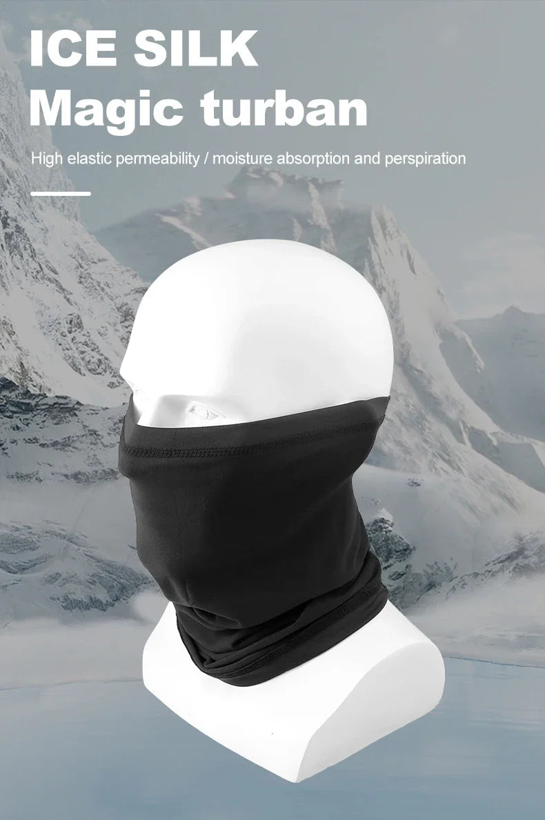 Ice Silk UV Face Scarf & Neck Gaiter – Summer Sports Mask