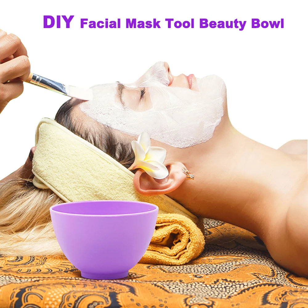 Soft Silicone Facial Mask Bowl – DIY Skincare Mixing Tool