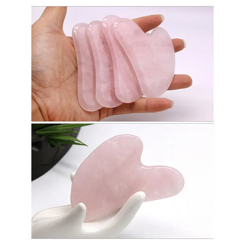 Gua Sha Face Massager & Scraper Tool - Rose Pink