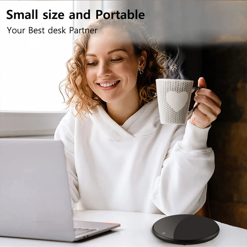 Thermostatic USB Mug Warmer Coaster – Coffee & Tea Heater