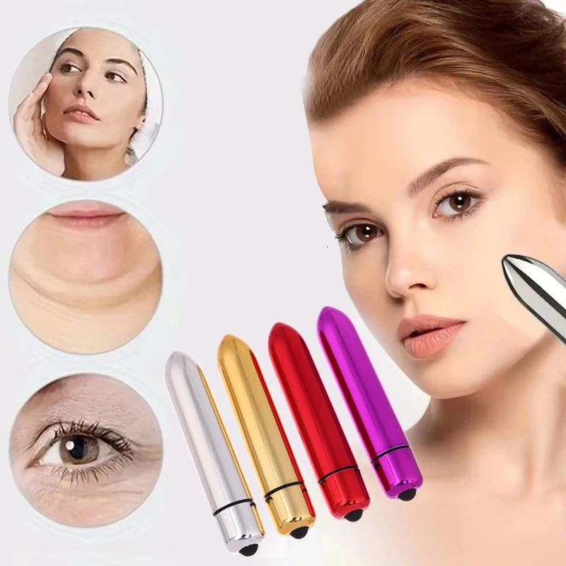 Mini Vibrating Facial & Eye Massager – Portable Beauty Tool