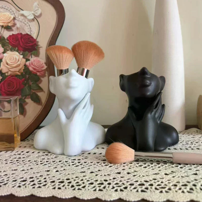 Human Body Art Vase – Makeup Brush & Pen Holder Desk Organiser Statue