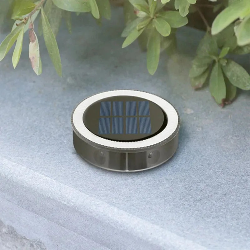 Solar Outdoor Wall Light – 8 Modes Waterproof Round Petal Garden & Fence Lamp