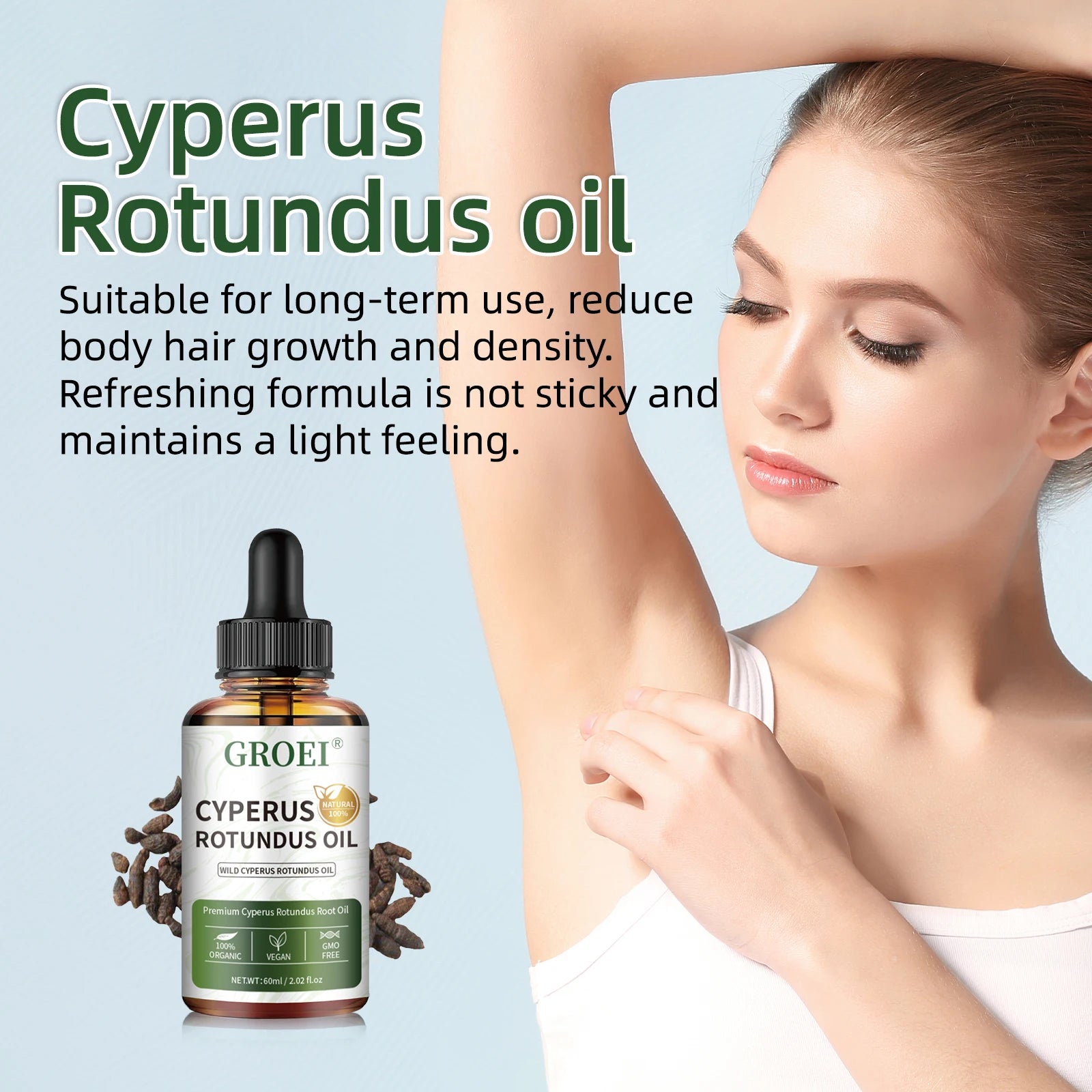 Painless Hair Removal Inhibitor Oil – Body & Skin Care