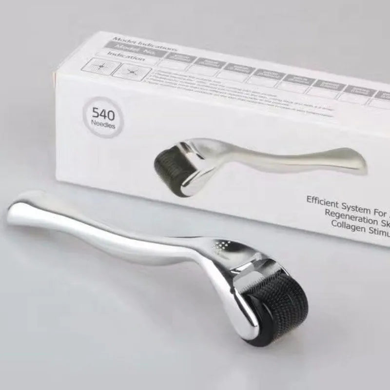 540 Titanium Micro Needle Derma Roller 0.25mm – Skin Rejuvenation & Hair Growth