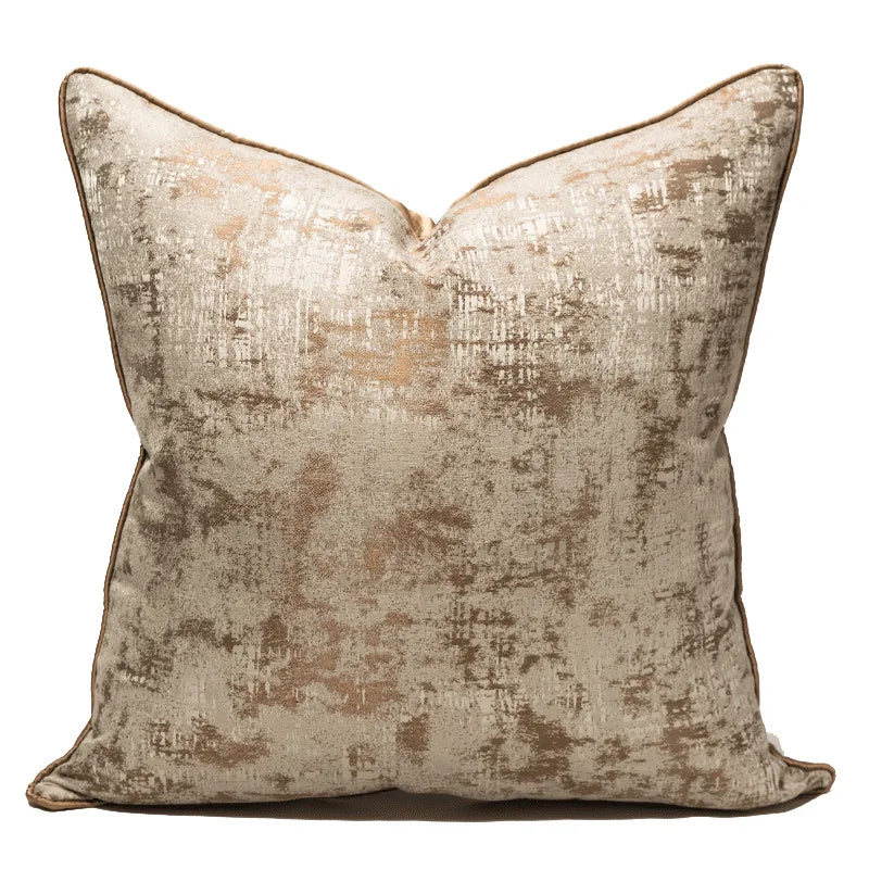 Luxury Golden Throw Cushion Cover
