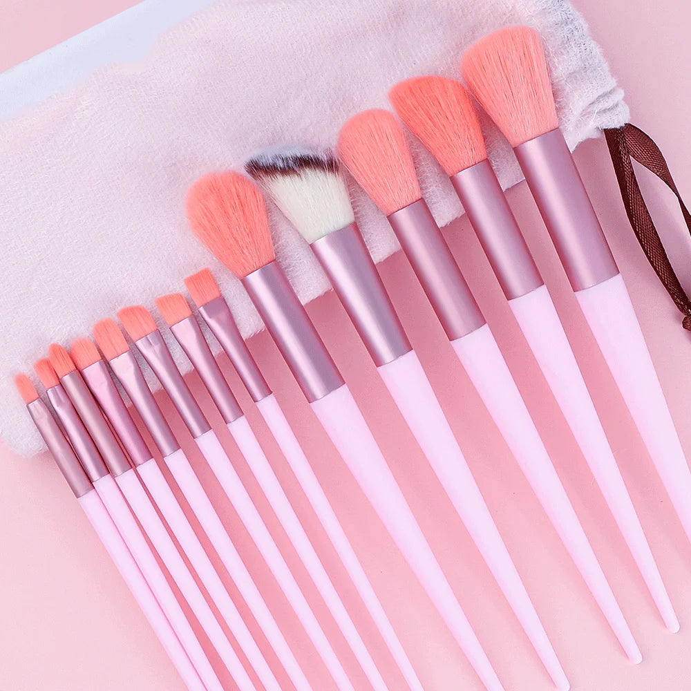 10/14pc Makeup Brush Set – Super Soft Eyeshadow & Foundation Brushes