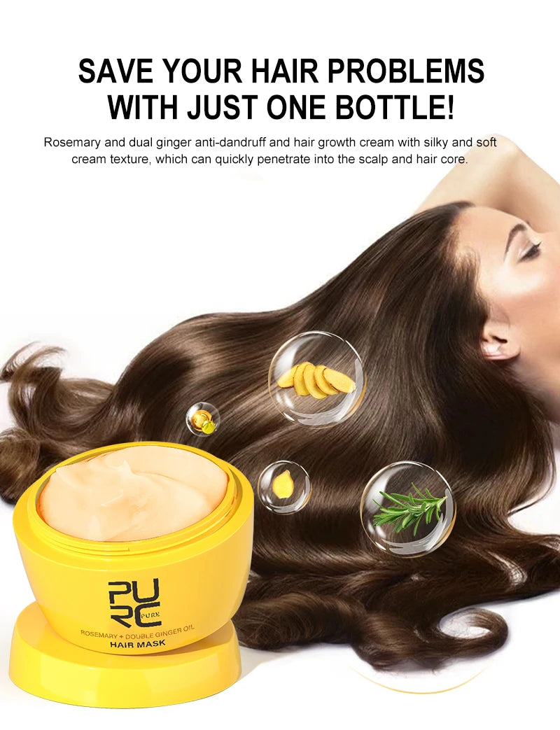 Rosemary & Ginger Hair Growth Mask – Anti Hair Loss