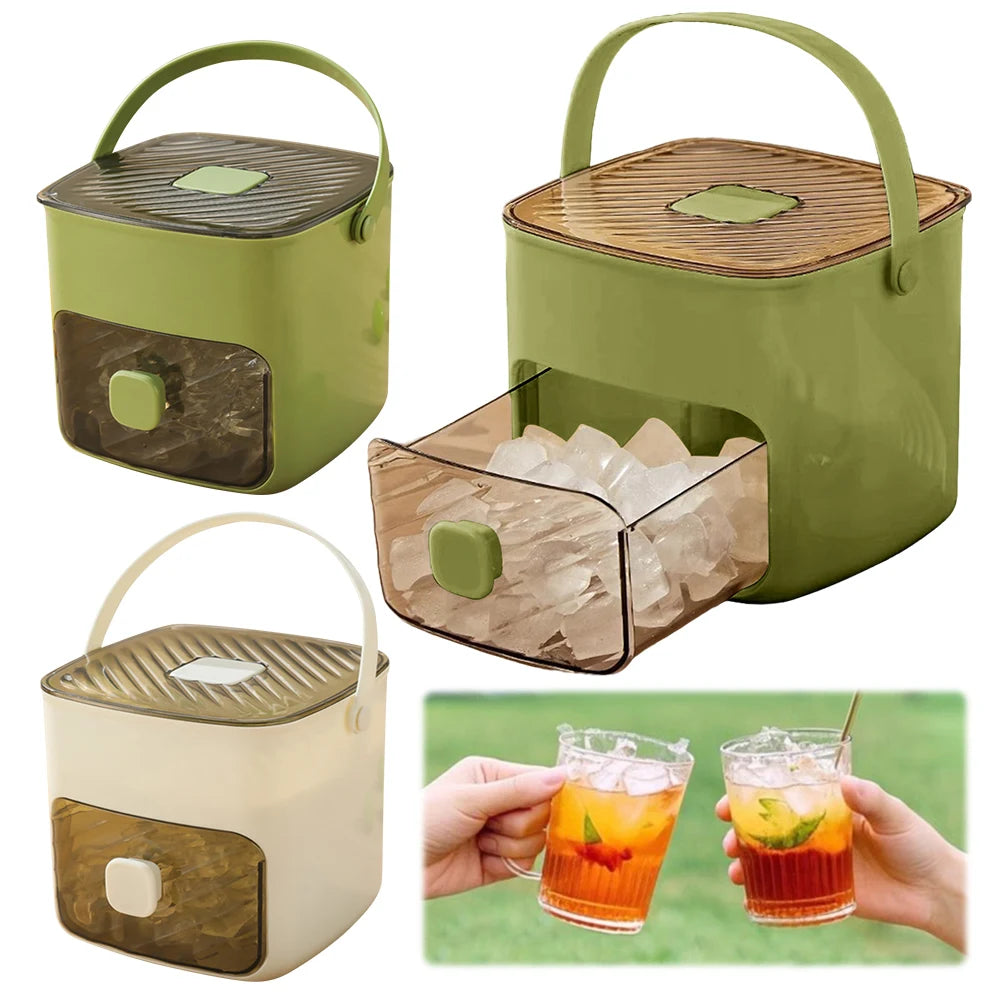 Portable Countertop Ice Maker Machine – With Storage Drawer