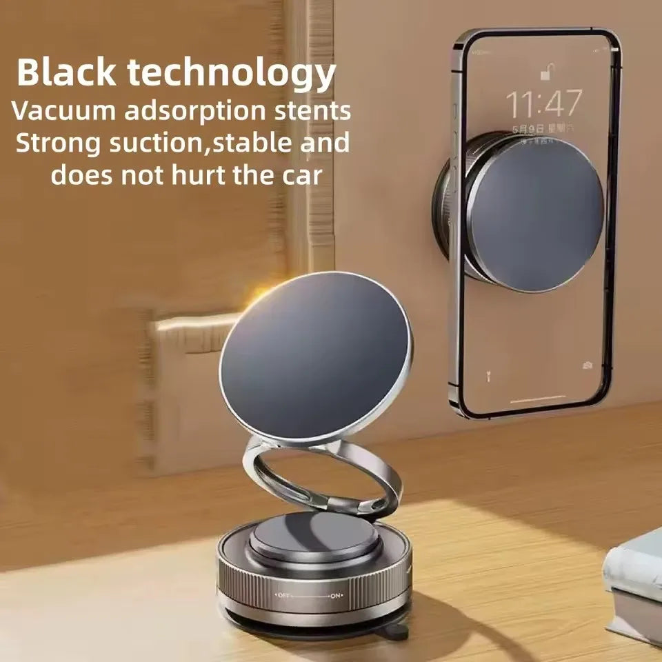 360° Magnetic Car Phone Holder - Suction Cup Mount
