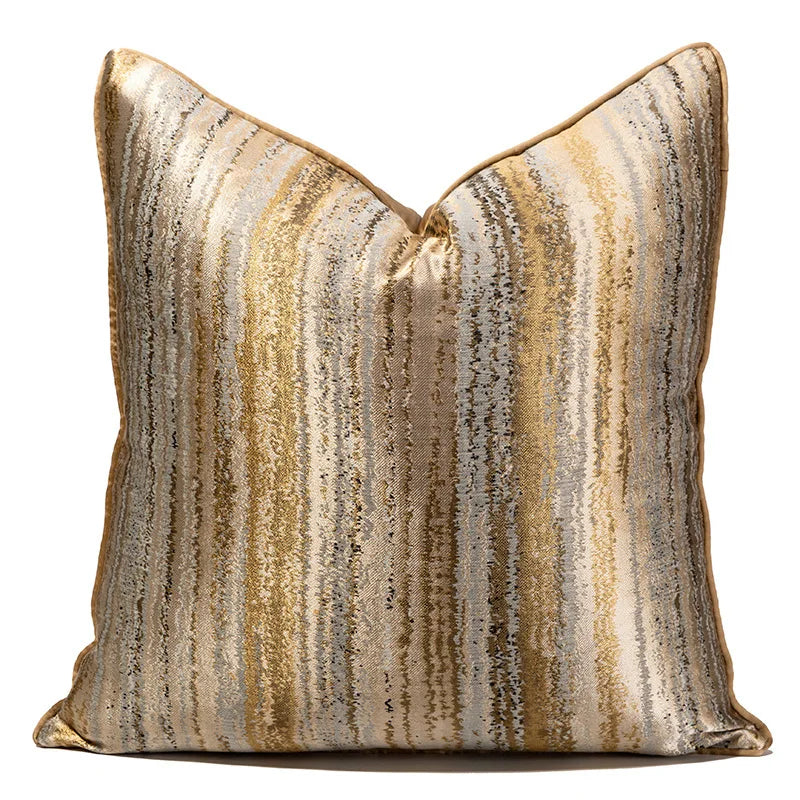 Luxury Golden Throw Cushion Cover