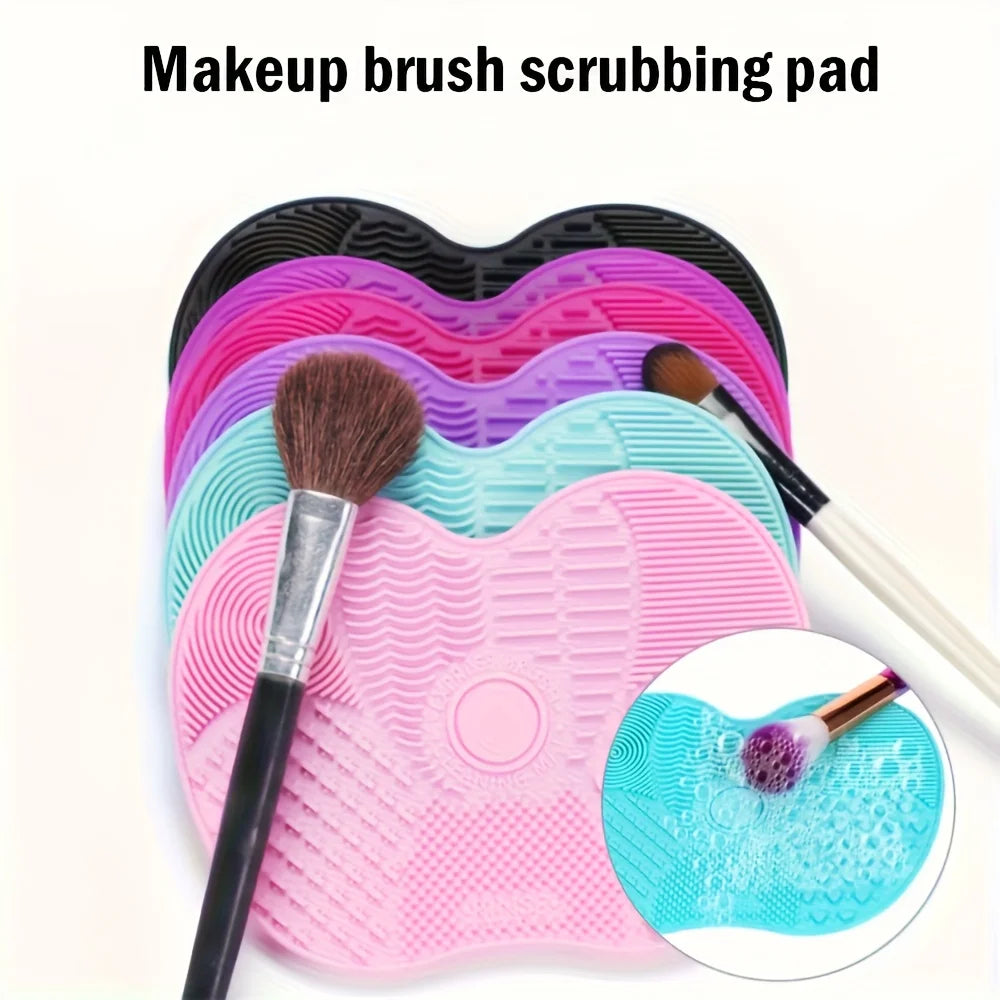 Silicone Makeup Brush Cleaning Pad with Suction Cup