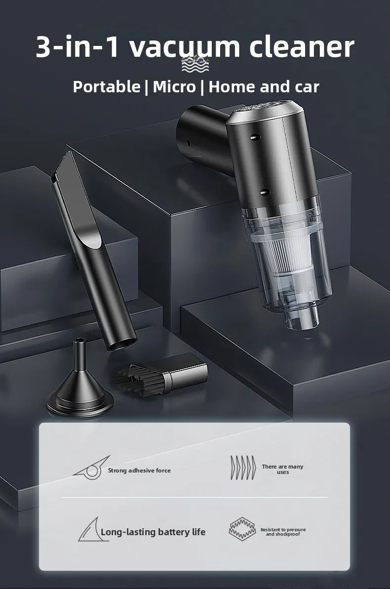 Portable Wireless Handheld Vacuum – Car & Home