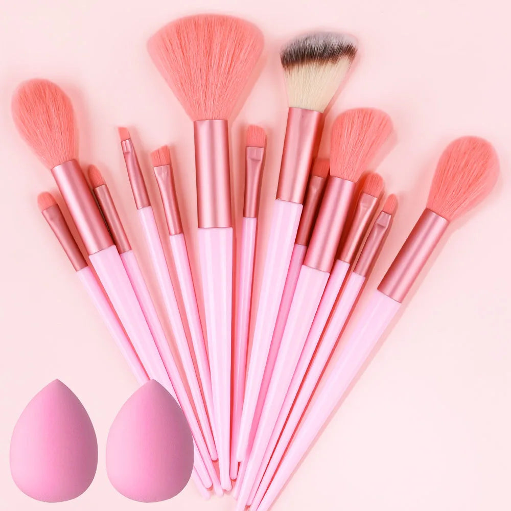 10/14pc Makeup Brush Set – Super Soft Eyeshadow & Foundation Brushes
